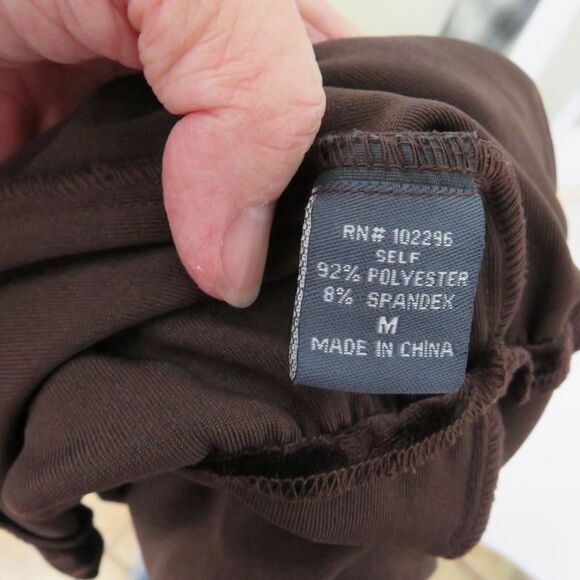 Dress Barn Skirt Sz M Mid Calf Brown Tiered Mock Velvet  Skirt Women - Picture 8 of 8